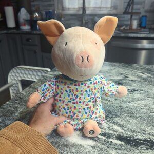 Zoobies If You Give A Pig A Party Plush With Cloth Book Tummy Plush Toy